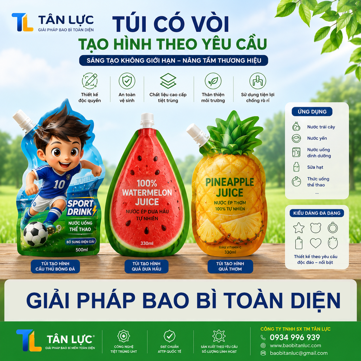 Túi vòi định hình